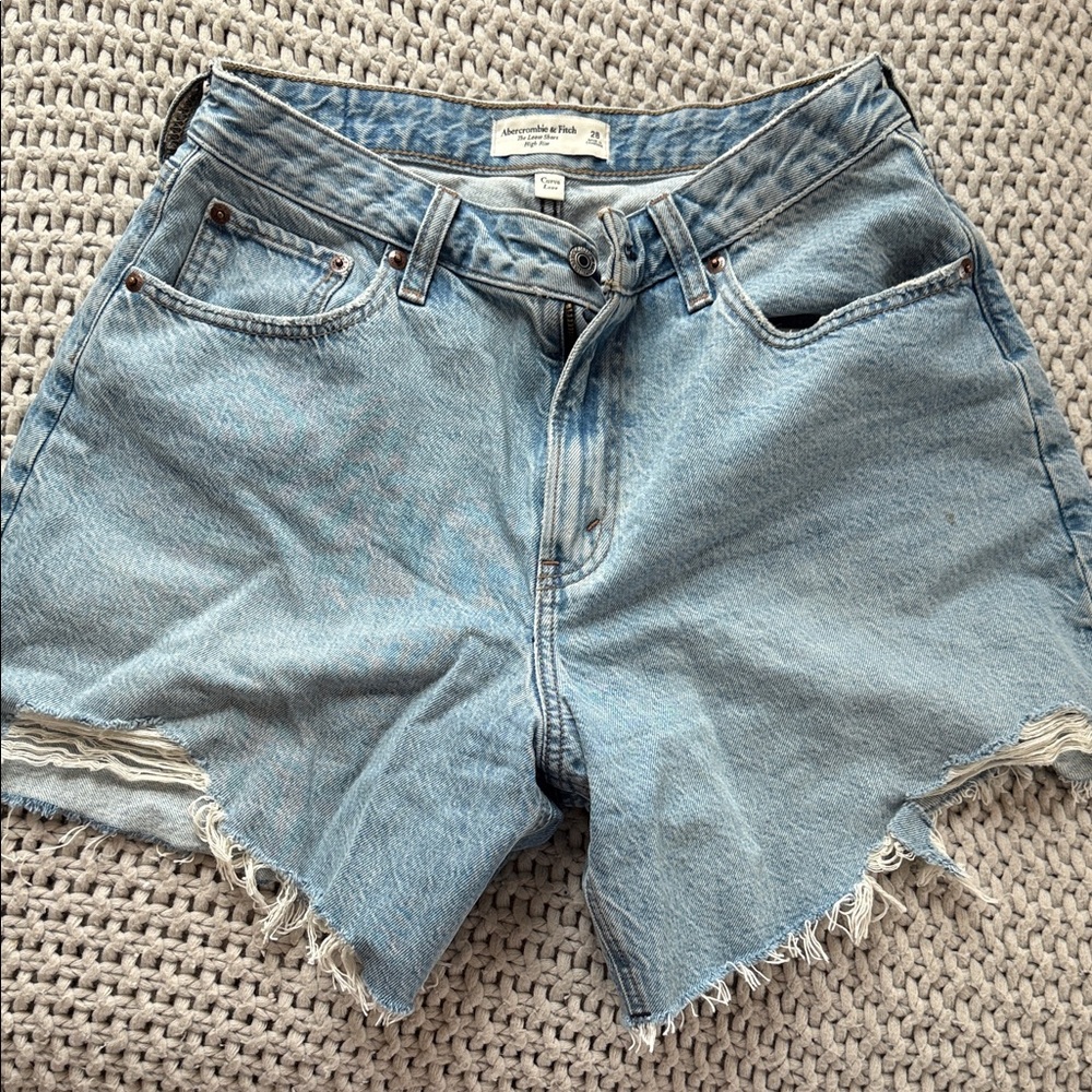 Abercrombie & Fitch Light Blue Jean Shorts